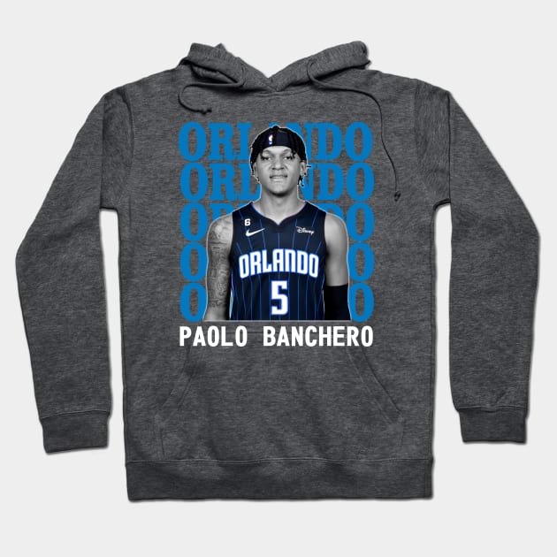 Orlando Magic Paolo Banchero 5 Hoodie by Thejockandnerd